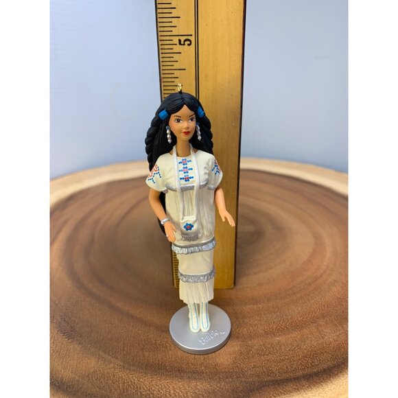 Native American Barbie Doll Ornament 1996 Hallmark Keepsake Collector’s Series P - Picture 4 of 7